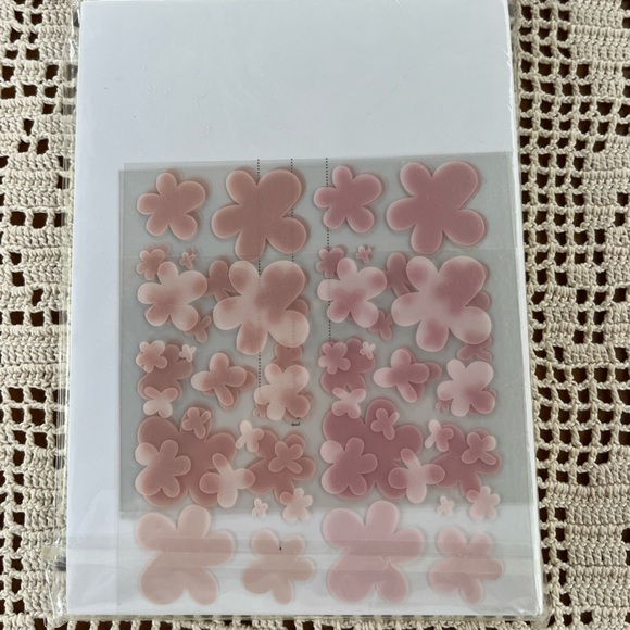 Martha Stewart light green invitations with brown branches & pink flowers. NEW - Picture 3 of 8